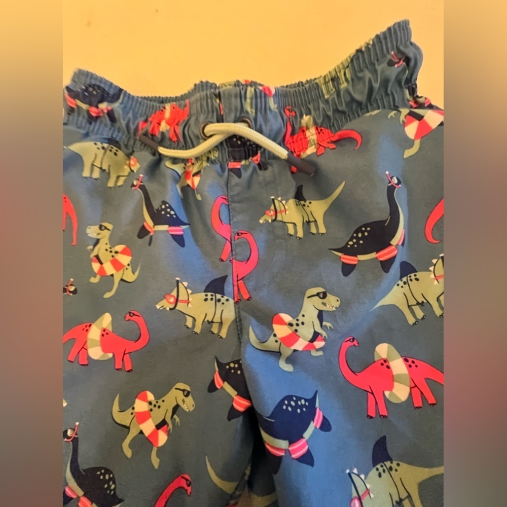 CAT & JACK UNISEX SHORTS WITH TRUNKS ATTACHED.  SIZE 4T - Picture 2 of 7